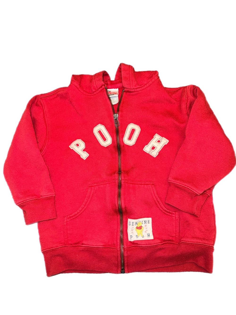 Disney Red Pooh Zip-Up Hoodie for Kids